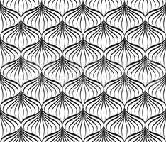 Abstract seamless pattern Floral oriental geometric line ornament