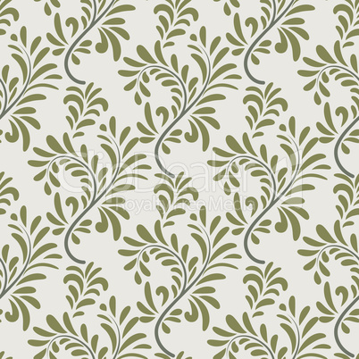 Floral seamless pattern. Ornamental leaves. Abstract background