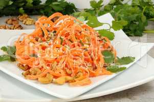 Carrot ribbon salad