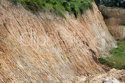 Sand mines and erosion