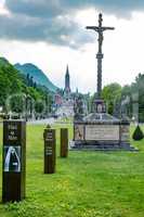 Place of pilgrimage Lourdes in southern France