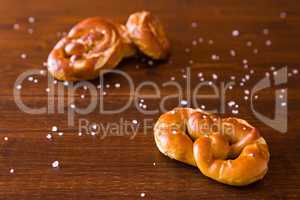 Some salty cooked pretzel