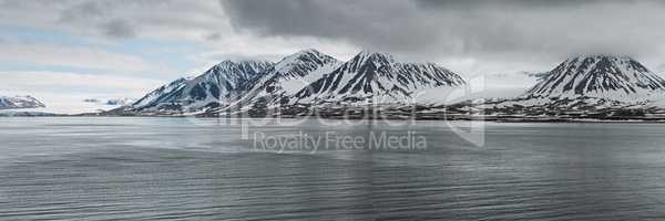 Mountains in Svalbard islands, Norway