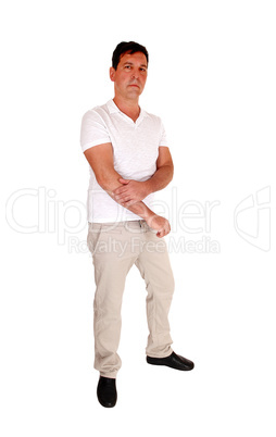 Man standing relaxed in casual clothing