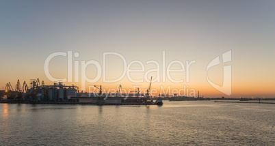 Seaport at Sunset