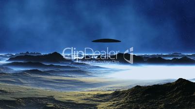 Spaceship on Alien Planet
