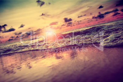 sunset seascape background