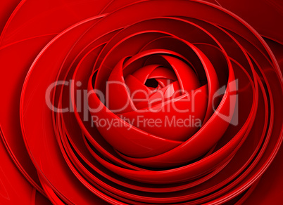 3D image abstract rose.Flower background