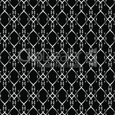 Black and white lacy pattern