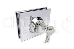 Isolated metal door lock with keys