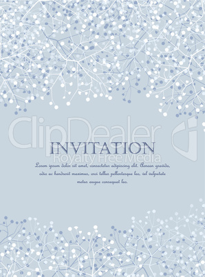 Vector Floral invitations