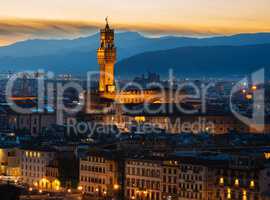 Aerial view on Florence