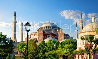 Hagia Sophia at sunny day