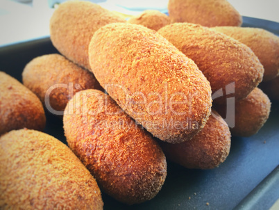 group of handmade supplì