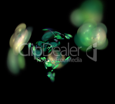 image of one Digital Fractal on Black Color image of one Digital Fractal on Black Color