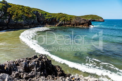 Atlantic coast in northern Spain