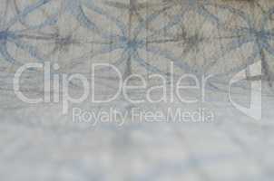 Blue and white blanket cover background. soft selective focus