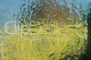 Ice covered window glass background texture