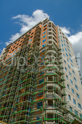 High rise building under construction. big building construction