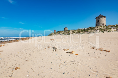 Old windmills of Apulia in Portugal