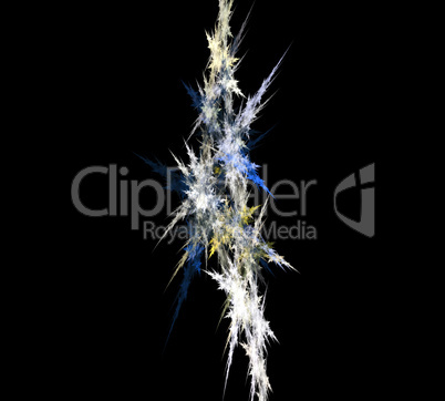 image of one Digital Fractal on Black Color image of one Digital Fractal on Black Color