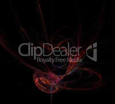 image of one Digital Fractal on Black Color image of one Digital Fractal on Black Color
