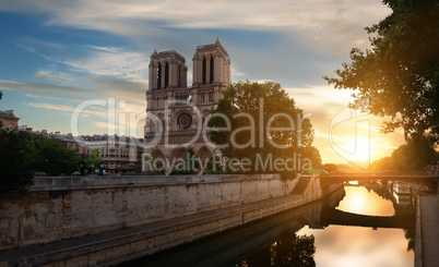 Dawn over Notre Dame