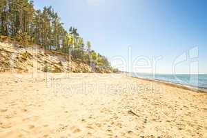 Baltic Sea in Poland, beach of Orzechowo, Poland