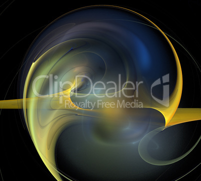 image of one Digital Fractal on Black Color image of one Digital Fractal on Black Color