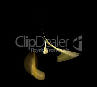 image of one Digital Fractal on Black Color image of one Digital Fractal on Black Color