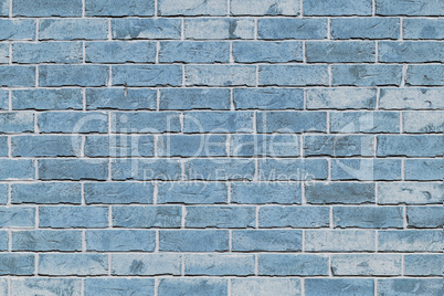 Wall from blue brick background