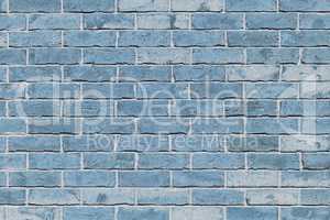 Wall from blue brick background