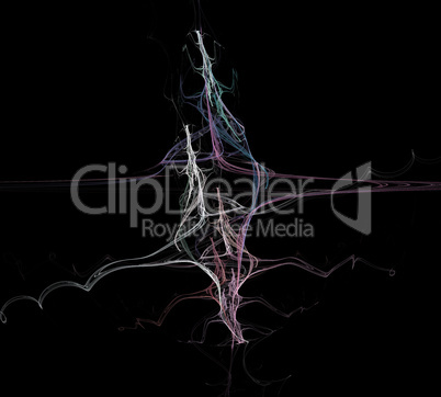 image of one Digital Fractal on Black Color image of one Digital Fractal on Black Color