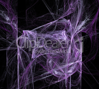 image of one Digital Fractal on Black Color