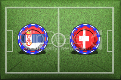 Football, World Cup 2018, Game Group E, Serbia - Switzerland
