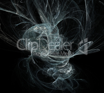 image of one Digital Fractal on Black Color image of one Digital Fractal on Black Color