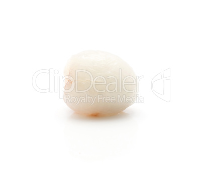 Fresh lychee isolated on white