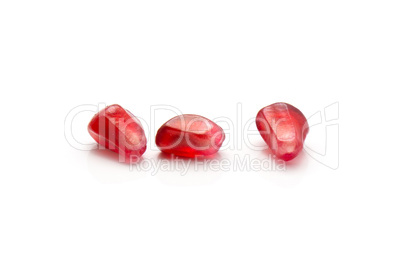 Fresh pomegranate isolated on white