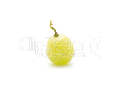 Green grape isolated on white