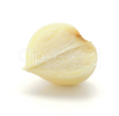 Fresh chinese garlic isolated on white