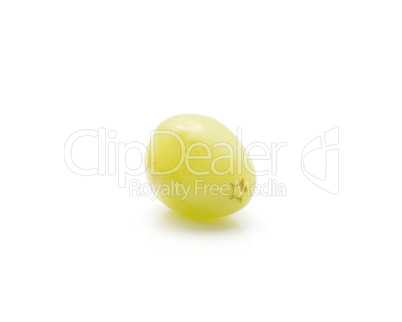 Green grape isolated on white