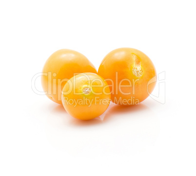 Fresh physalis isolated on white