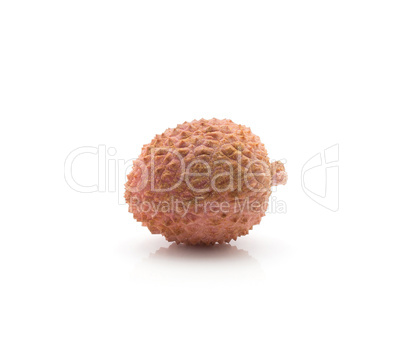 Fresh lychee isolated on white