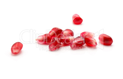 Fresh pomegranate isolated on white