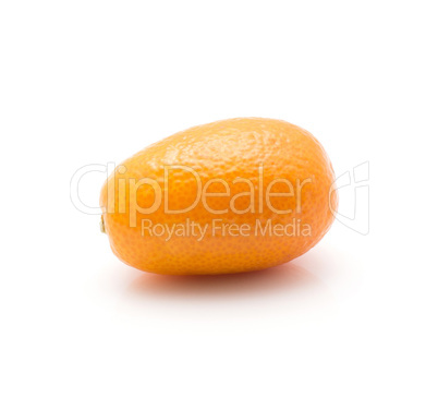 Fresh kumquat isolated on white