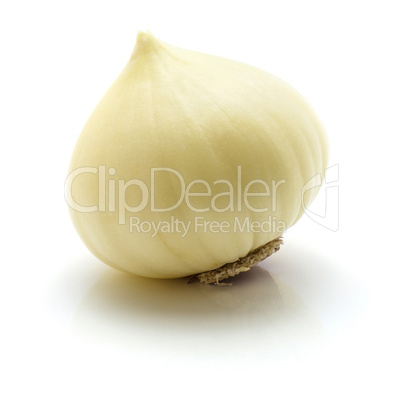 Fresh chinese garlic isolated on white