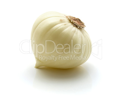 Fresh chinese garlic isolated on white