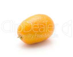 Fresh kumquat isolated on white
