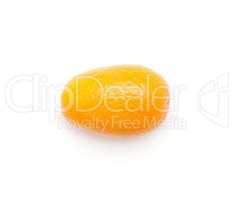 Fresh kumquat isolated on white