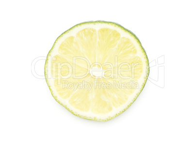 Fresh isolated lime on white